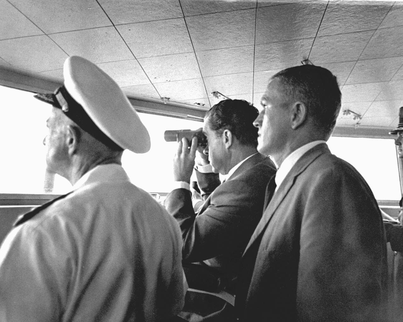 Nixon Watches Apollo 11 Recovery