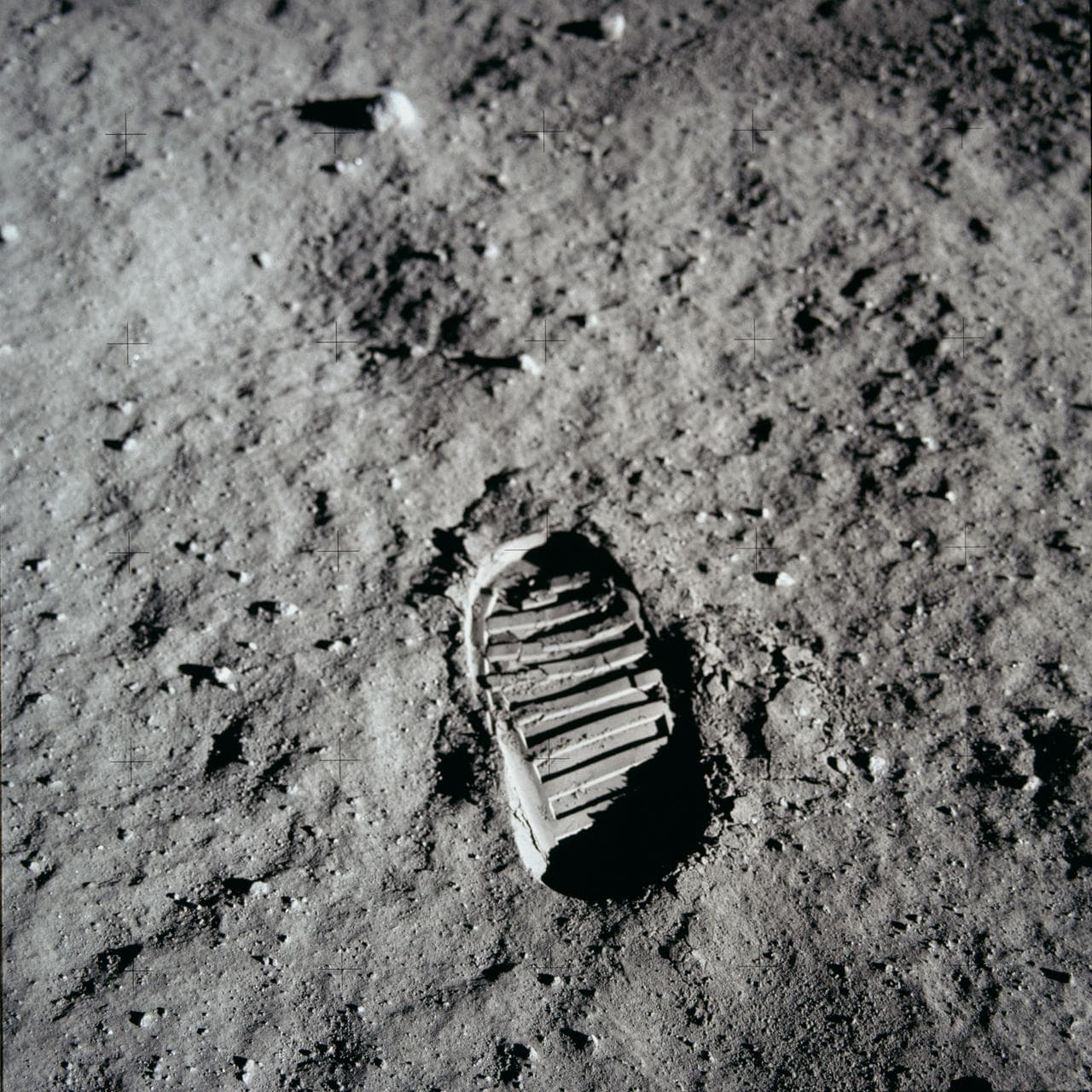 Bootprint on the Lunar Surface