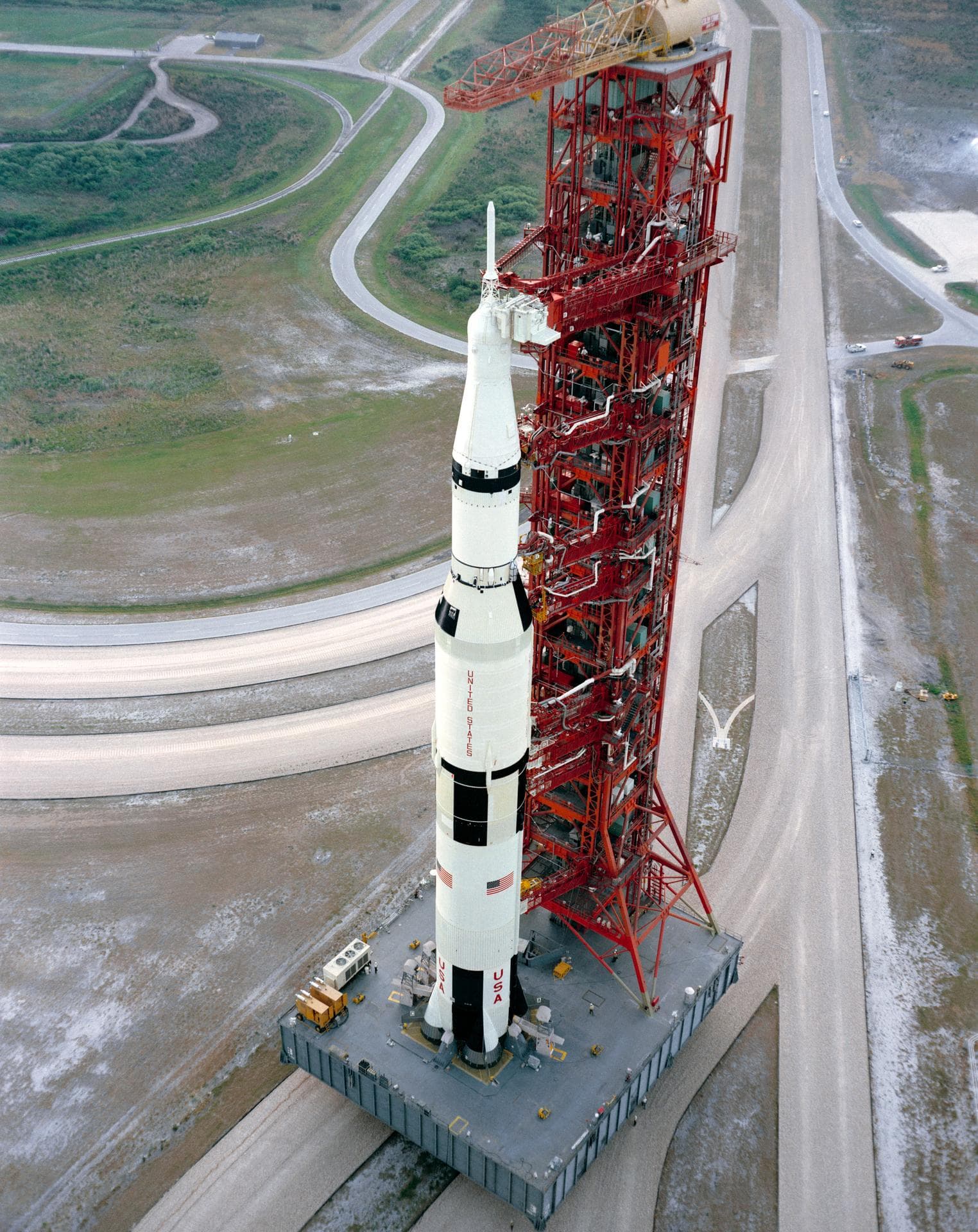 Apollo 15 Rollout to the Pad