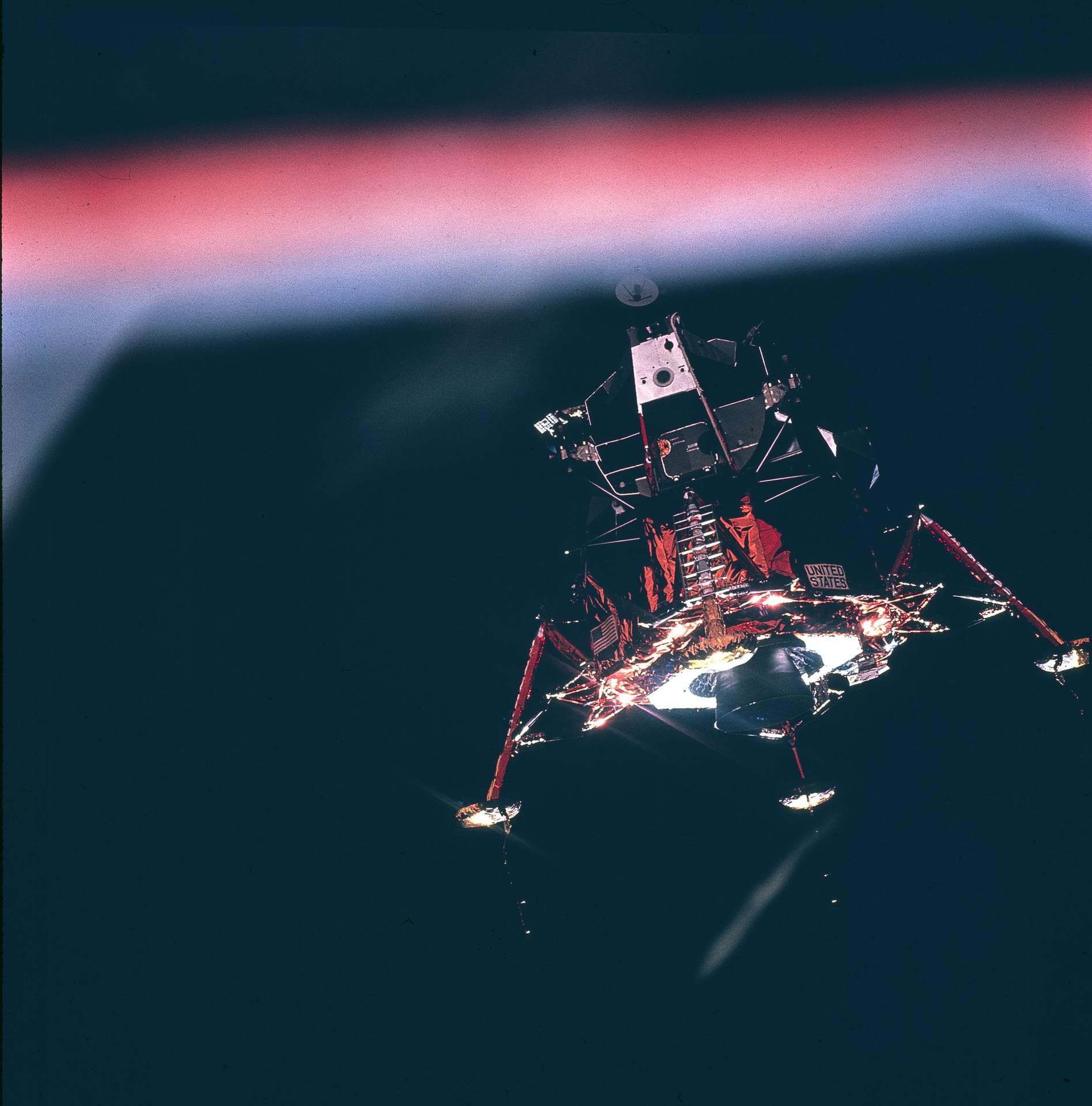 Lunar Module Eagle in Descent